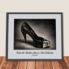 Chanel Imelda Marcos Shoe Print framed and ready for wall display