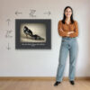 Renata Iridescent Stiletto Pumps art print showing 30 x 24 inch size from the Imelda Marcos Shoe Collection