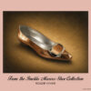 Roger Vivier Bronze Gold Pumps with silver buckle, chisel toe and silver metallic lining from the Imelda Marcos Shoe Collection