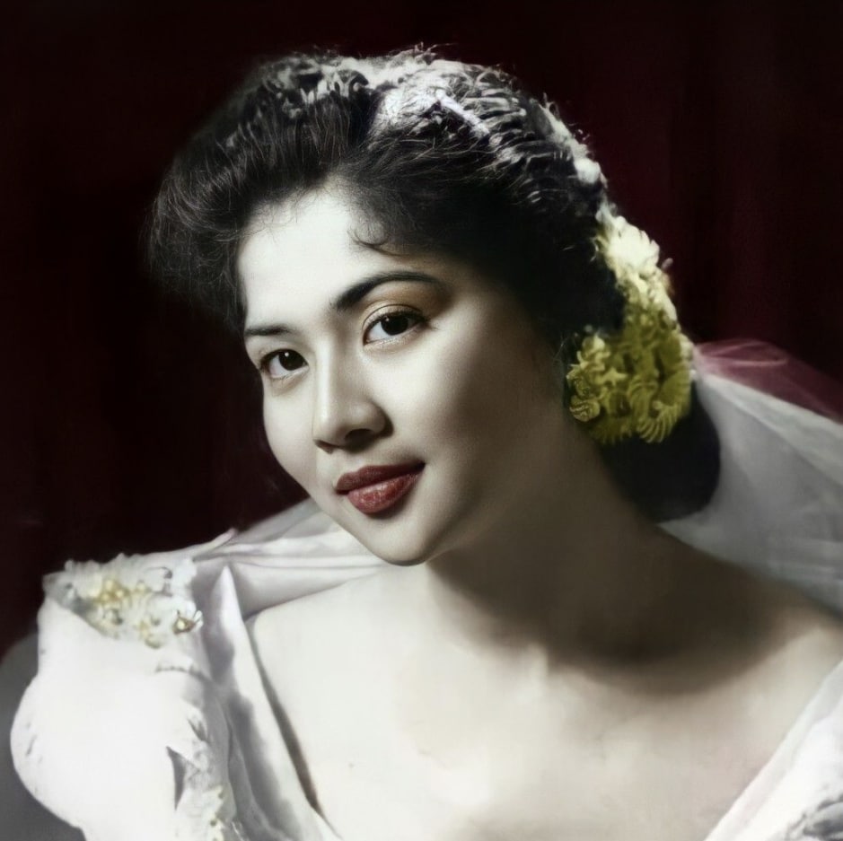 Young Imelda Marcos pictured during her early years as a Manila beauty queen before becoming First Lady of the Philippines.