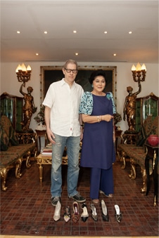 Imelda Marcos and A. J. Green in Manila, Philippines